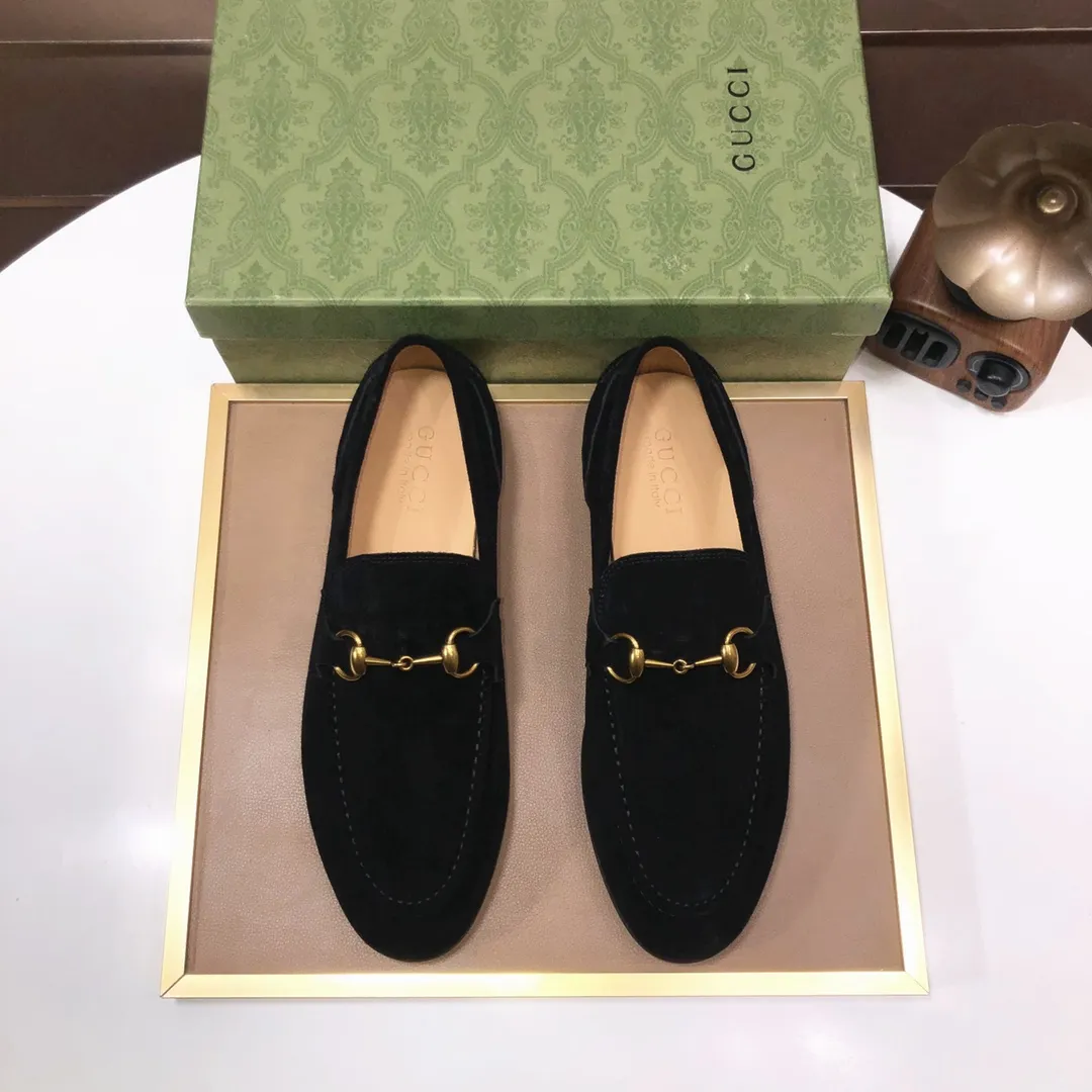 Men's shoes 💰580💰[GUCCI—Gucci] The latest high-end version of Gucci. Official website new model. Available at the same time at counters, the uppers are made of original cowhide imported from Italy/matched with the original special material splicing design concept; "highlight, high-end, grade, extravagance" and exquisite workmanship (original mesh fabric) sole: original factory special outsole size (38-45) (custom-made 45 non-returnable)